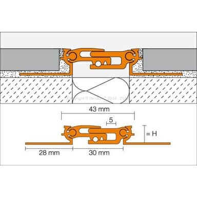 DILEX-BT-A Objekt. dilatace Hl. natural H=10 mm, délka: 2,5 m 4