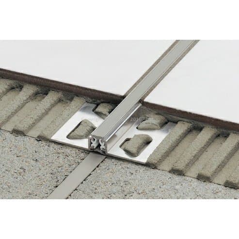 DILEX-AKWS Dilatační profil Hliník, H=8mm, PVC vložka - 6mm, 2,5m - Béžová