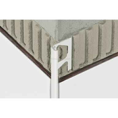 JOLLY-P Ukonč. PVC profil, H=12,5mm, 2.5m, barva: Sněhobílá 3