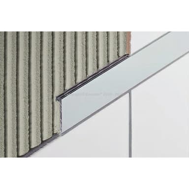 DESIGNLINE EB - Bordůrový profil 25x6mm, délka: 2,5m, Ušlechtilá ocel V2A broušená 1