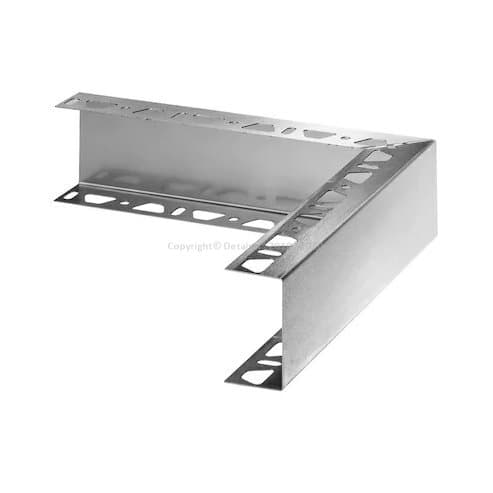 BOARD-ZA = Vnější roh 90°, H=50mm, dvoustranné perforování, Ušl.ocel V2A broušená