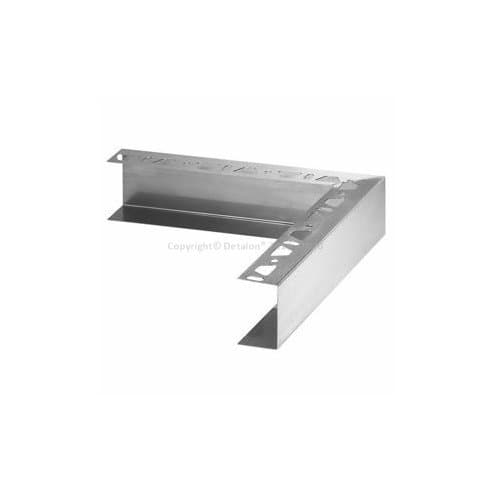 BOARD-ZC = Vnější roh 90°, H=50mm, jednostranné perforování, Ušl.ocel V2A broušená
