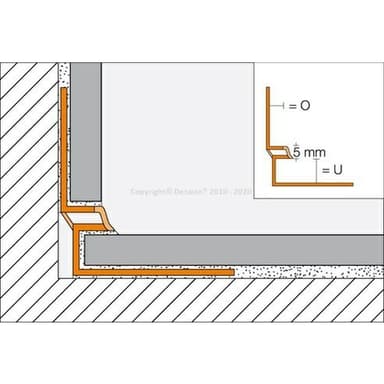 DILEX-EKE Dilatace kout  PVC, H=8/7mm, 2,5m - Bílá 4