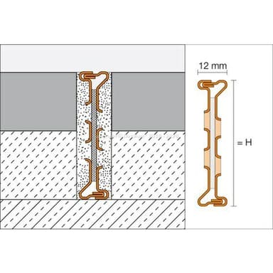 DILEX-EMP Dilatace Ušlechtilá ocel V2A, H=35mm, délka: 2.5m 4