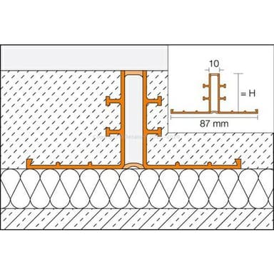 DILEX-EP Dilatace PVC, H=40mm, délka: 2,5m 4