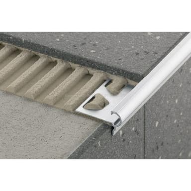 TREP FL-AE Schod. H=12,5mm, Hl. Stříbro mat, délka: 1.0m 1