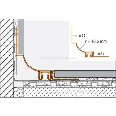 DILEX-HKS Dilatace Ušlechtilá ocel V2A, H=12/11mm - Šedá 4