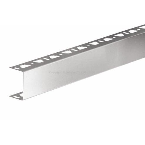 KERDI BOARD-ZA U-profil 28mm, 2 strany perforace, Ušlechtilá ocel V2A broušená