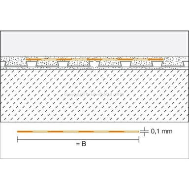 KERDI-KEBA = Izolační polyetylénový pásek, PVC, šířka: 125 mm 4