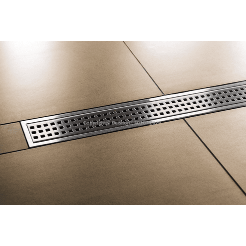 KERDI-LINE-B = Rošt s rámem, Ušlech.ocel V4A broušená, H=30mm, délka: 90cm