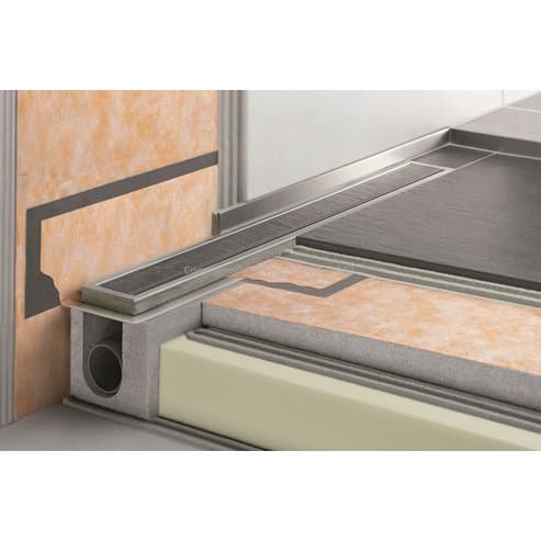 KERDI-LINE-H50 = Lin.odvodnění ušlech.ocel V4A, horizontální odtok, délka: 100cm