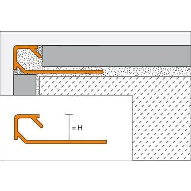QUADEC-AE Ukon. profil Hl. Stříbro matný, H=6mm, délka: 2,5m 4