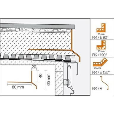 BARA-RK Teras. profil, H=65mm, Hl. lak - Srnčí hnědá 4