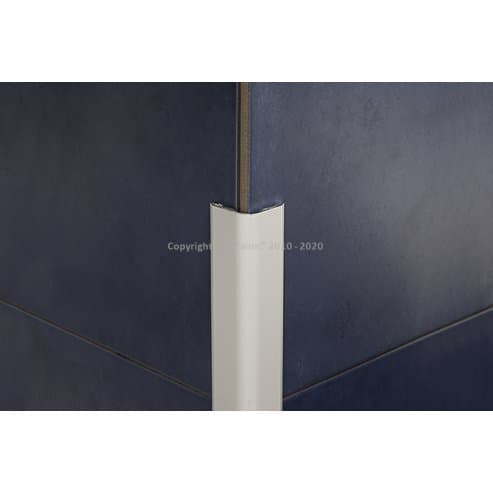 77894 220/A Nárožník lepící 25x25mm, oblý /Elox stříbro/300cm
