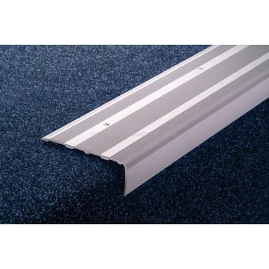 75804 130/F Schod.hrana vrtaná 100x36mm /Elox stříbro/ 270cm 1