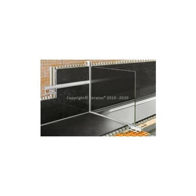DECO-SG-AE Dekor.profil,  hliník stříbrný elox, H=11mm, spára 12mm, délka 2,5 m, vhodný p 1
