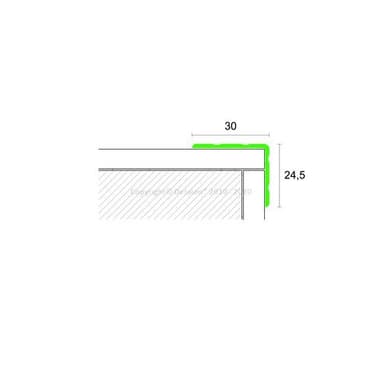 75900 58/A Schod.hrana lepící 30x24,5mm/Elox stříbro/270cm 4