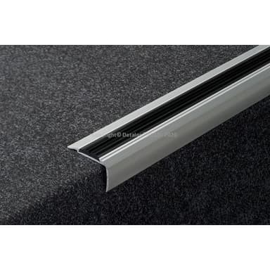 75796 125/F Schod.hrana vrtaná 53x33 mm, Elox stříbro/270 cm 2