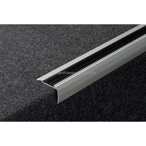 75796 125/F Schod.hrana vrtaná 53x33 mm, Elox stříbro/270 cm