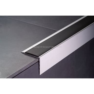 75798 126/F Schod.hrana vrtaná 62x52mm /Elox stříbro/ 2,70m 1