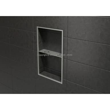 SHELF-N-S1, polička, design CURVE, ušlechtilá ocel kartáčovaná 4