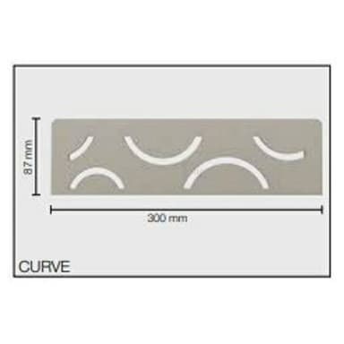 SHELF-N-S1, polička, design CURVE, ušlechtilá ocel kartáčovaná 5