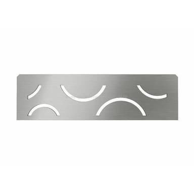 SHELF-N-S1, polička, design CURVE, ušlechtilá ocel kartáčovaná 1