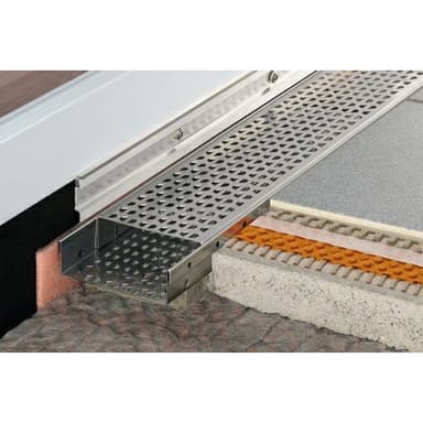 TROBA-LINE TLG Žlab uzav. Ušlech. ocel V2A, H=20mm, š=75mm, délka: 1.0m 1