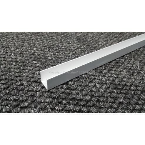 10218 Kutil - Profil -U- 12x12x1mm /Elox stříbro/ 200cm