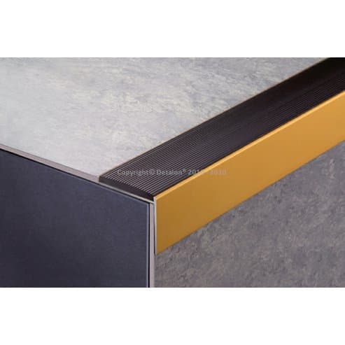 75578 78/F Schod.hrana vrtaná 48x40mm+GM/78/Elox stříbro/340cm