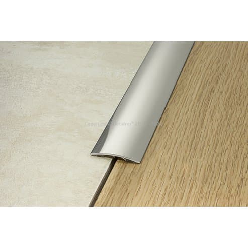 40214 4729/CV Přech.lišta oblá, vrtaná 40mm/1,2mm/Nerez/93cm
