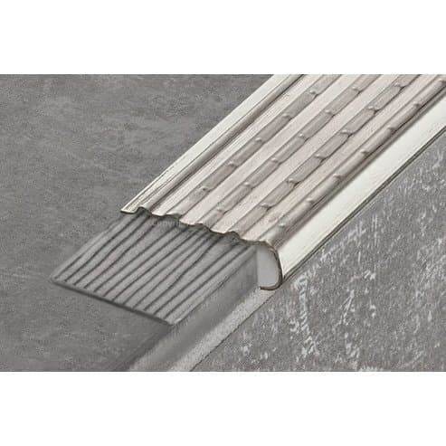 TREP-EK Schod 33x10mm pro dodatečnou montáž, Ušlechtilá ocel V2A, délka: 1.5m
